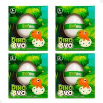 Kit 4 Ovo Dinossauro Surpresa Brinquedo Choca Cresce na Água