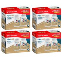 Kit 4 Packs Herbamed FlexiGold Com 60 Cápsulas Cada