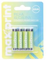 Kit 4 packs pilha alcalina palito aaa 1,5v - 16 pilhas