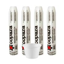Kit 4 pacote 50 unidades pote copo translucido 200ml