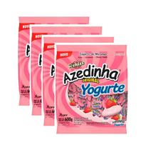 Kit 4 Pacotes Bala Mastigável edinha Iogurte 600Gr Cada