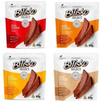Kit 4 Pacotes Bifinhos Bilisko Sabores Snacks para Cães 800g Kit 4 Pacotes Bifinhos Bilisko Sabores Snacks para Cães 800g