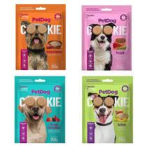 Kit 4 Pacotes De Biscoitos Cookies Petdog para Cães Kit 4 Pacotes De Biscoitos Cookies Petdog para Cães