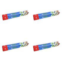 Kit 4 Pacotes de Filmes PVC 28cm x 15m Guarufilme