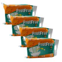 Kit 4 pacotes de fraldas descartáveis adulto protfral - Protclean