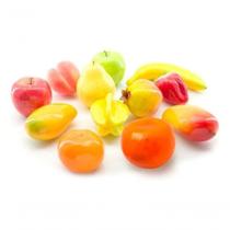 Kit 4 Pacotes De Frutas Artificiais Decoração Enfeite 24 Unidades