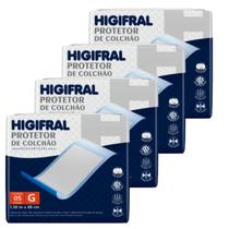 Kit 4 pacotes de protetor de colchão descartável higifral