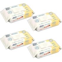 Kit 4 pacotes de Toalha Umedecida Baby Byn RN Kit 400Un lenço Para Cuidado Diário