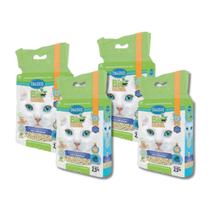 Kit 4 pacotes Granulado Higiênico Biodegradável Tofu Premium 2,5kg