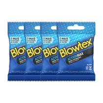 Kit 4 Pacotes Preservativo Blowtex ActionMax C/ 3 Un Cada