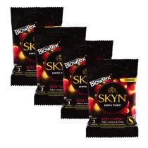 Kit 4 Pacotes Preservativo SKYN Sexy Cherry C/ 3 Unidades Cada