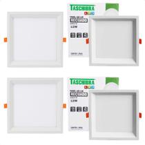 Kit 4 Painel De Led Quadrado Embutir Recuado 12w Bivolt Taschibra 6500k Frio Kit 4 Painel De Led Quadrado Embutir Recuado 12w Bivolt Taschibra 6500k Frio