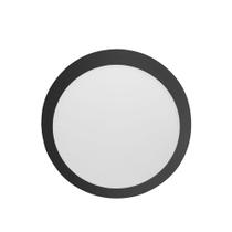 Kit 4 Painel LED 12W LYS Redondo Sobrepor Preto Kit 4 Painel LED 12W LYS Redondo Sobrepor Preto