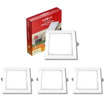 Kit 4 Painel Led Embutir 24w Bivolt 2700k Quadrado Ourolux Kit 4 Painel Led Embutir 24w Bivolt 2700k Quadrado Ourolux