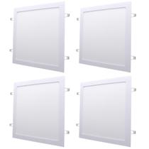 Kit 4 Painel Led Embutir Quadrado Branco Neutro 4000K 24W Bivolt - Alta Iluminação e Qualidade Garantida