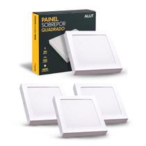 Kit 4 Painel Led Plafon 18w 6500k Bivolt Sobrepor Quadrado Br Cod: ALUT000505-4 Alut By Avant