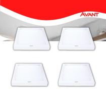 Kit 4 Painel LED Plafon Sobrepor 24W Quadrado Branco Neutro Kit 4 Painel LED Plafon Sobrepor 24W Quadrado Branco Neutro