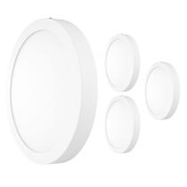 Kit 4 Painel Redondo LED Bivolt (100V-240V) Luz Fria 6500K 18W Sobrepor BackLight Kit 4 Painel Redondo LED Bivolt (100V-240V) Luz Fria 6500K 18W Sobrepor BackLight