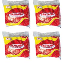 Kit 4 Palhas de Aço N2 Santana Limpeza Pesada Multiuso Cozinha Metais Ferramentas Utensílios