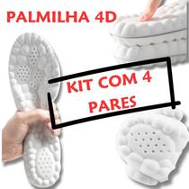 Kit 4 Palmilha Anatomica 4D Dor Esporão Anti Impacto