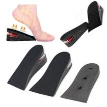 Kit 4 Palmilhas Aumente até 5cm De Altura Em Pvc Ortopedia