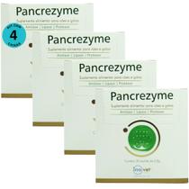 Kit 4 Pancrezyme Suplemento P/ Cães e Gatos 2,8g C/ 30 Sachê- Inovet