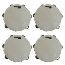 Kit 4 Pandeiro Infantil 8 Couro E Madeira Vanguarda Kit 4 Pandeiro Infantil 8 Couro E Madeira Vanguarda