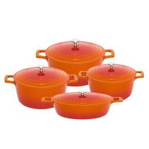 Kit 4 Panelas Mimo Cook&Chef - Laranja Kit 4 Panelas Mimo Cook&Chef - Laranja