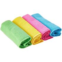Kit 4 Pano 35x35 Toalha Mágica de Microfibra Super Absorção