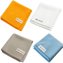 Kit 4 Pano Toalha Microfibra Limpeza Casa Automotivo 40x40cm Colorido Kit 4 Pano Toalha Microfibra Limpeza Casa Automotivo 40x40cm Colorido