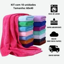 Kit 4 Panos de Chão Microfibra 40x60cm Super Absorvente Multiuso Limpeza Pesada Kit 4 Panos de Chão Microfibra 40x60cm Super Absorvente Multiuso Limpeza Pesada