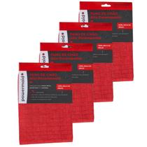 Kit 4 Panos De Chão Microfibra Alto Desempenho 70 X 50cm Camesa