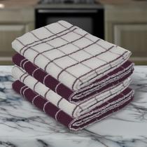 Kit 4 Panos de Copa Chef TEKA 70 x 45 cm 100% Algodão Roxo Kit 4 Panos de Copa Chef TEKA 70 x 45 cm 100% Algodão Roxo