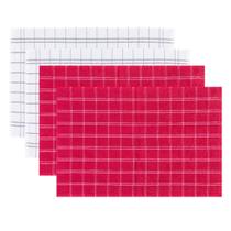 Kit 4 Panos de Copa Prato Atoalhado Gourmet Xadrez Jolitex Kit 4 Panos de Copa Prato Atoalhado Gourmet Xadrez Jolitex