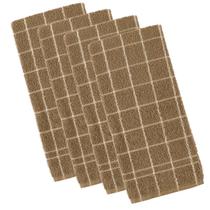 Kit 4 panos de prato teka chef premium atoalhado 100% algodão 45 x 70cm