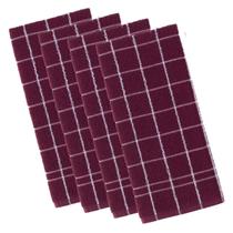 Kit 4 panos de prato teka chef premium atoalhado 100% algodão 45 x 70cm