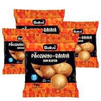 Kit 4 Pão de Batata Sem Glúten Belive 198g Cada Lanche Rápido e Sabor Kit 4 Pão de Batata Sem Glúten Belive 198g Cada Lanche Rápido e Sabor