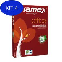 Kit 4 Papel Sulfite A4 - CHAMEX - 75g-500-folhas