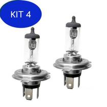 Kit 4 Par De Lampadas Do Farol Baixo/ Alto H4 Toyota Paseo