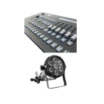 Kit 4 Par Led 7X12W 6In 1 E Mesa Controladora Pilot