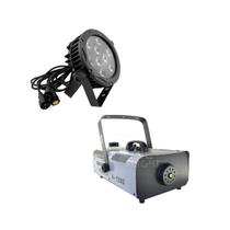 Kit 4 Par Led Outdoor Slim E Maquina De Fumaça