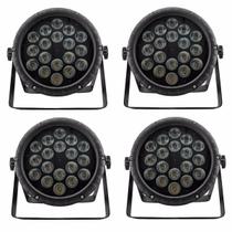 Kit 4 par led outdoor slim sog 18x18w rgbwa+uv - fy1876 Kit 4 par led outdoor slim sog 18x18w rgbwa+uv - fy1876