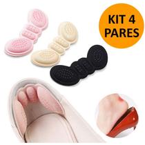 Kit 4 Par Protetor Calcanhar Adesivo Palmilha para Calcanhar Máximo Conforto Sapatilhas Salto Alívio Kit 4 Par Protetor Calcanhar Adesivo Palmilha para Calcanhar Máximo Conforto Sapatilhas Salto Alívio