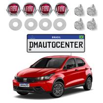 Kit 4 Parafusos De Fixar Placa de Carro com Emblema Fiat Universal para Carro Fiat