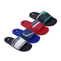 Kit 4 Pares Chinelo Sandália Masculino Slide Estampado K57 Kit 4 Pares Chinelo Sandália Masculino Slide Estampado K57