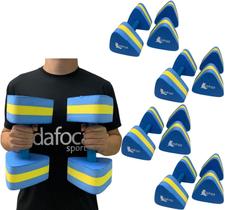 Kit 4 Pares de Halteres Hidroginástica em EVA DF1093-A G 3 a 4kg Azul/Amarelo