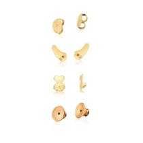 Kit 4 Pares de Tarraxas para Brincos banhada em ouro 18k - tarracha