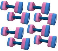 Kit 4 Pares Halteres Hidroginástica em EVA DF1091-R P 1 à 2kg Azul/Rosa Dafoca Sports Kit 4 Pares Halteres Hidroginástica em EVA DF1091-R P 1 à 2kg Azul/Rosa Dafoca Sports