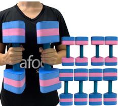Kit 4 Pares Halteres Hidroginástica Em EVA P 1-2kg M 2-3kg Azul/Rosa Dafoca Sports Kit 4 Pares Halteres Hidroginástica Em EVA P 1-2kg M 2-3kg Azul/Rosa Dafoca Sports