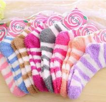 Kit 4 Pares Meia Inverno Quentinha Felpuda (28a41 cm ) - Listradas Sortidas Kit 4 Pares Meia Inverno Quentinha Felpuda (28a41 cm ) - Listradas Sortidas